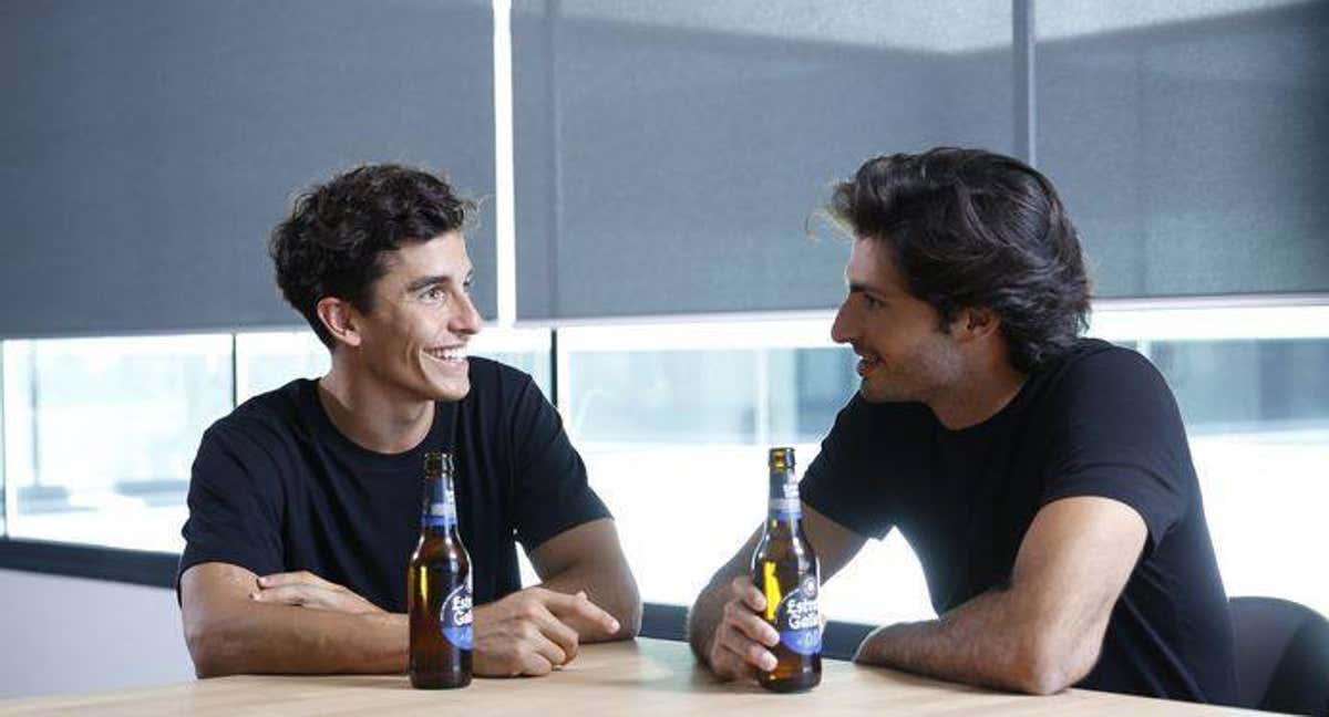 Carlos Sainz y Marc Márquez,  en una foto de archivo de 2014. /Getty Images