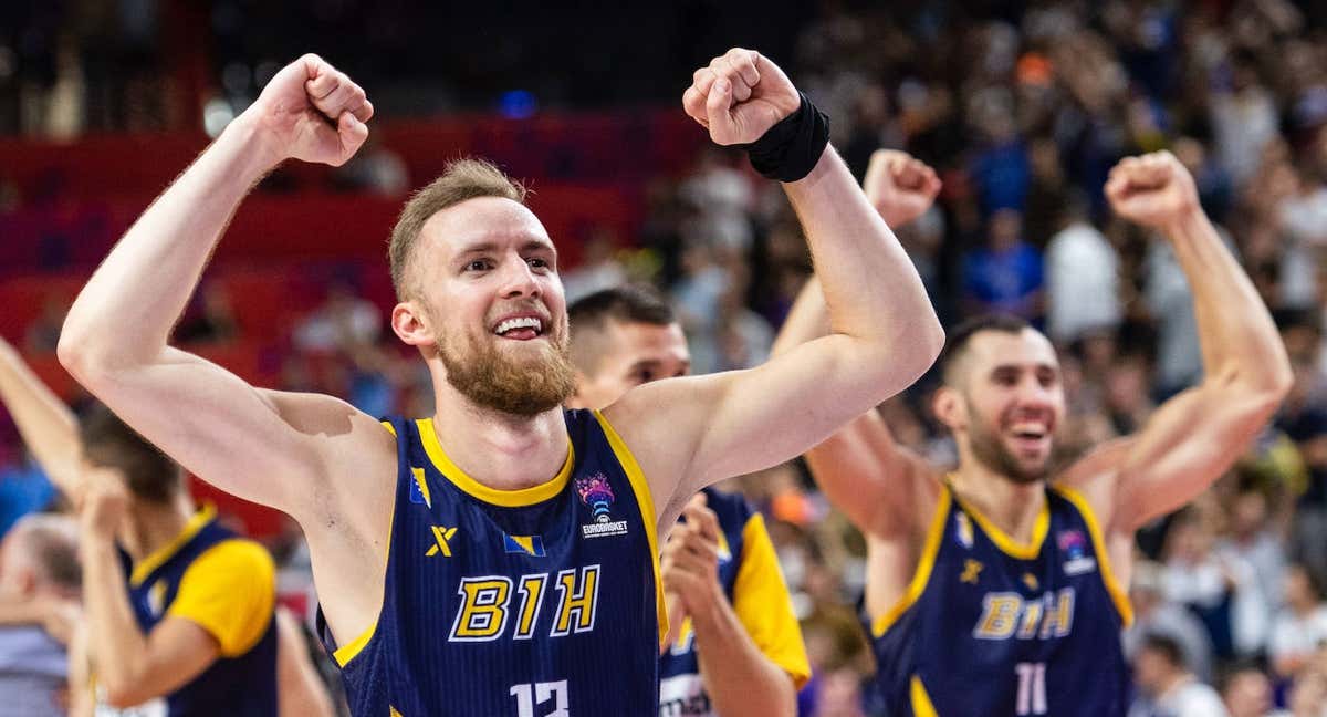 Dzanan Musa, flamante fichaje del Real Madrid, tras un partido del Eurobasket con Bosnia. /Getty