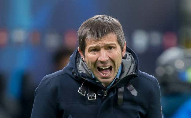 Albert Celades en un partido con el Valencia.  GETTY