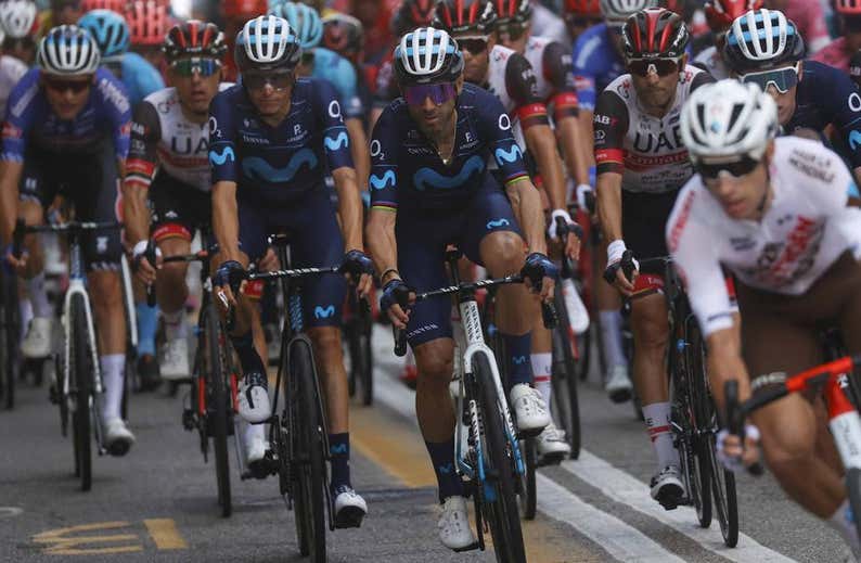Alejandro Valverde se queda con la miel en los labios en su penúltima carrera