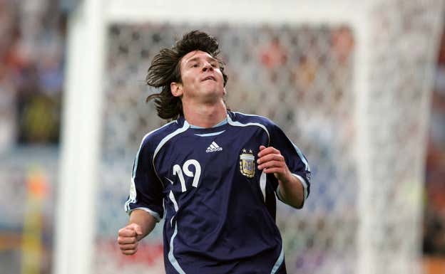 Messi, en el Mundial 2006 en Alemania. GETTY