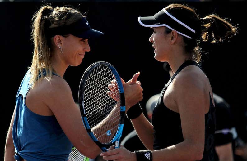 El bache de Badosa y Muguruza