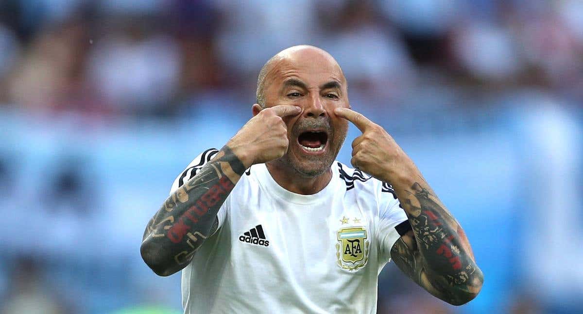 Jorge Sampaoli durante su etapa como seleccionador argentina en el Mundial 2018/GETTY