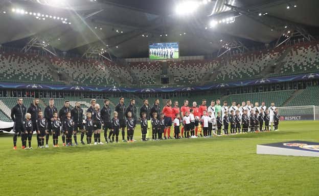 Legia-Real Madrid, en el Estadio del Ejército Polaco. GETTY