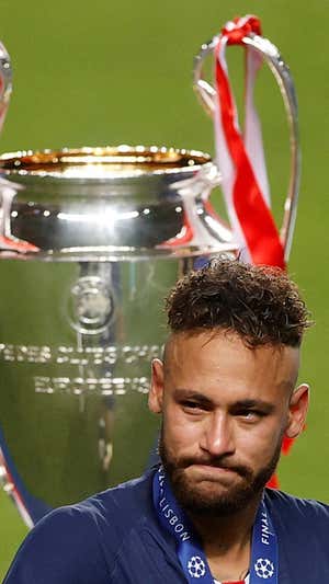 Neymar, tras perder la Champions ante el Bayern.  Getty