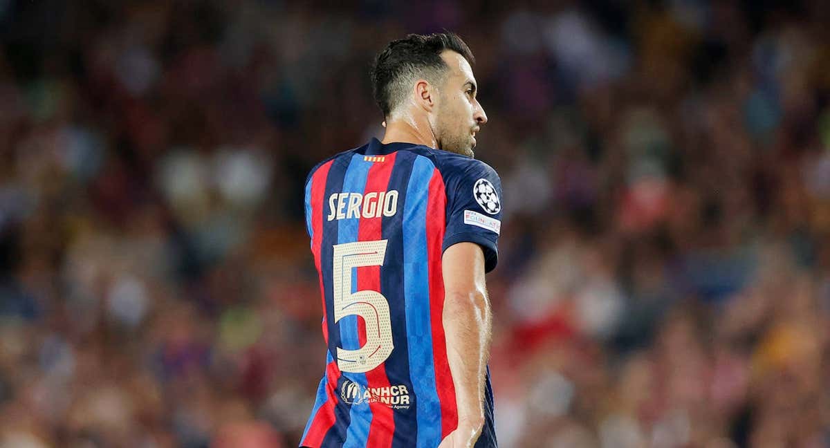 Setgio Busquets durante el partido/Getty