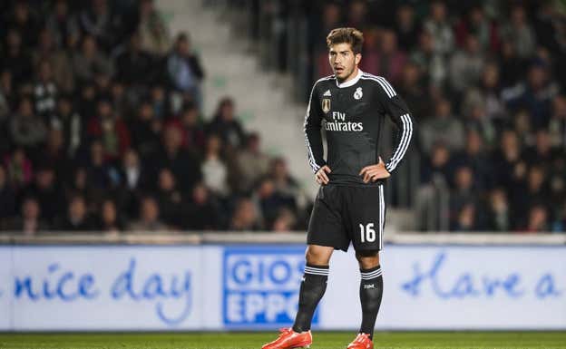 Lucas Silva, en un partido con el Madrid.  GETTY