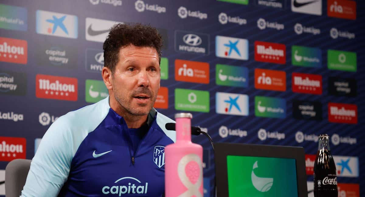 Simeone, en la conferencia previa al partido del Athletic./