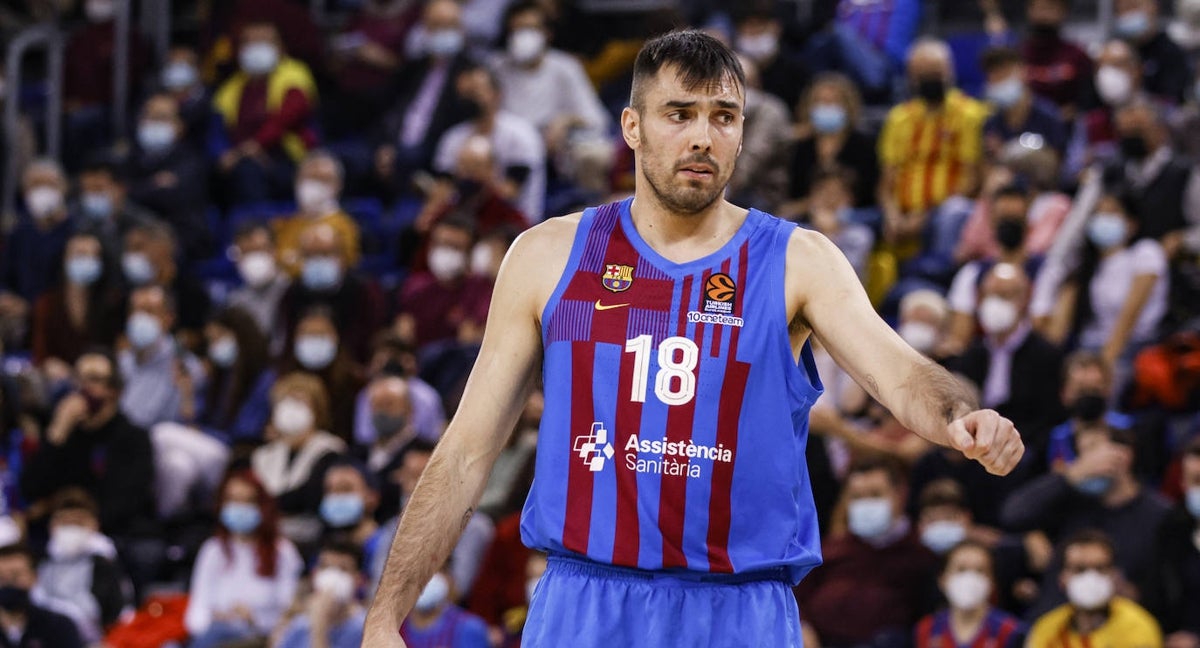 Pierre Oriola, durante su etapa en el FC Barcelona.