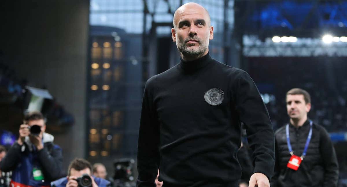 Pep Guardiola, en un partido del City esta temporada. /GETTY