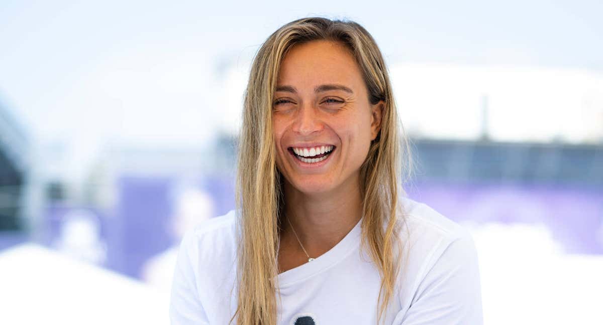 Paula Badosa, durante un acto con la prensa en Guadalajara /Robert Prange/Getty Images