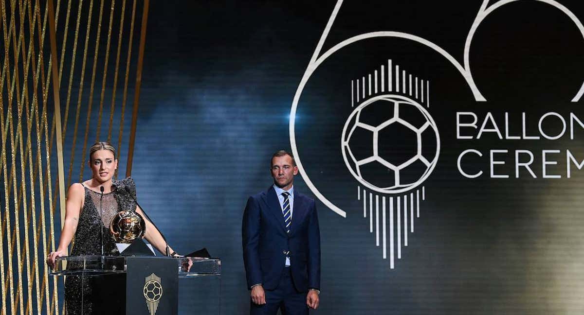 Alexia Putellas, durante la Gala del Balón de Oro. /GETTY