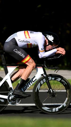 El vallisoletano Iván Romeo, durante el Campeonato del Mundo CRI sub23.  GETTY IMAGES
