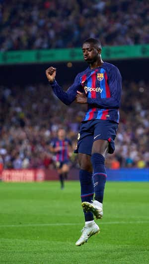 Dembélé marcó un gol y repartió tres asistencias en su último partido.  GETTY
