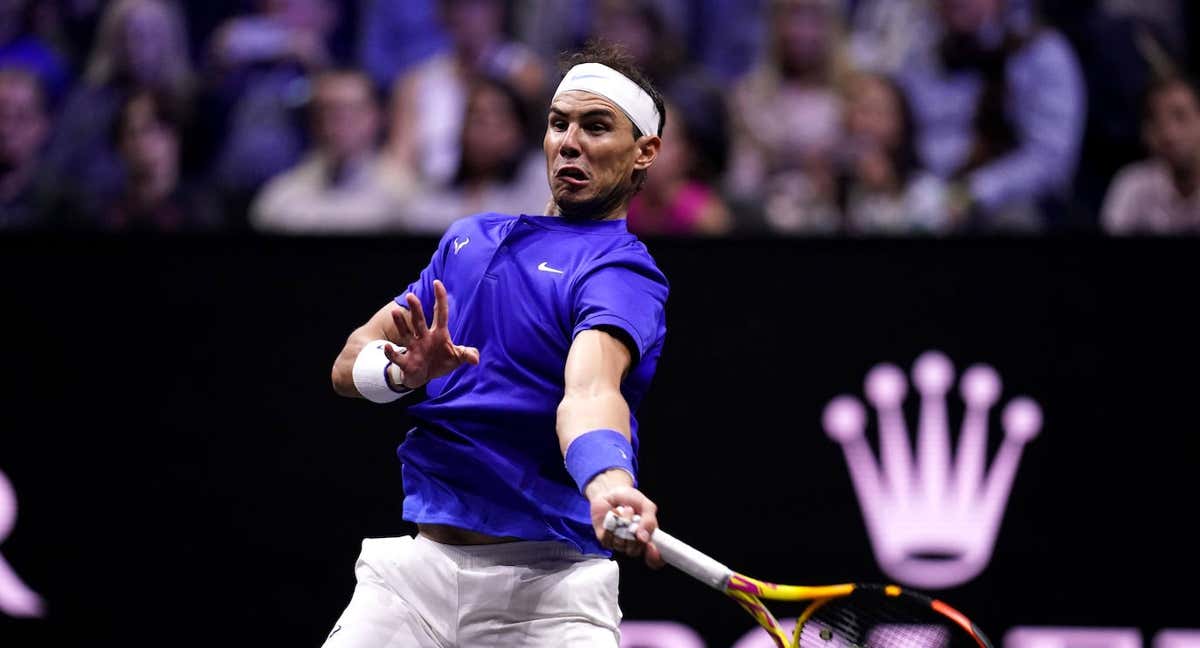 Rafael Nadal, durante la Laver Cup celebrada a finales de septiembre. /Brian Lawless/PA Images via Getty Images