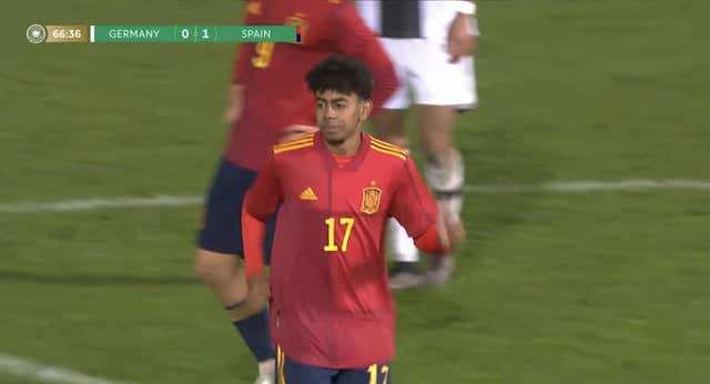 El canterano del Barça Lamine Yamal hace historia con la sub-19 de España