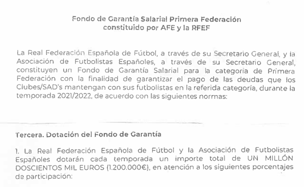 Cruce de reproches entre AFE y RFEF por el fondo de garantía de Primera Federación