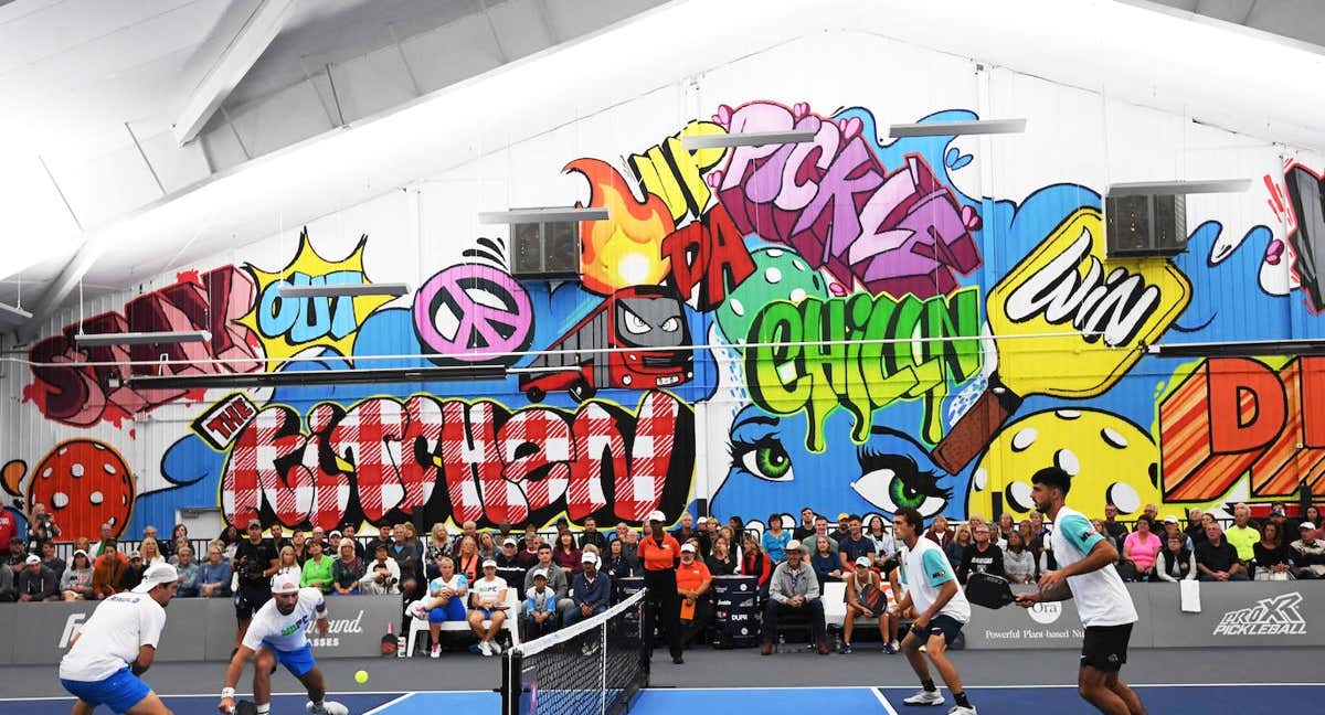 Partido de pickleball en Estados Unidos.