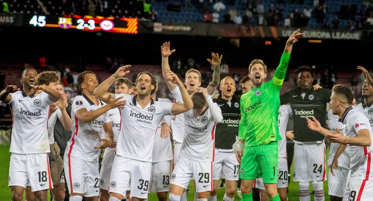 El Eintracht conquistó el Camp Nou el curso pasado. /GETTY