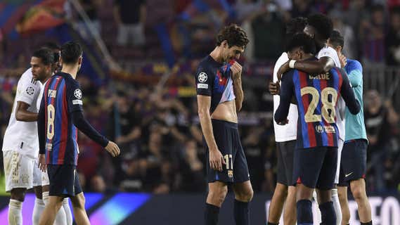 El Barça, tras caer contra el Bayern. /GETTY