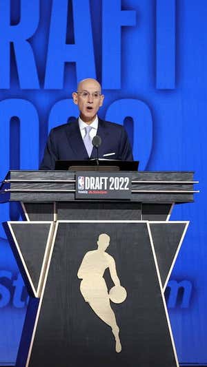Adam Silver, comisionado de la NBA.  AFP
