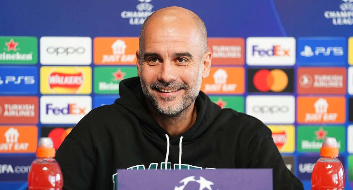 Pep Guardiola, entrenador del Manchester City./Getty Images