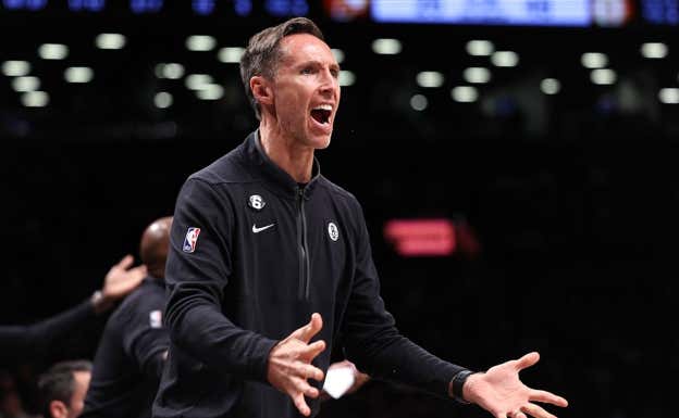 Steve Nash, ya ex entrenador de los Brooklyn Nets.  GETTY IMAGES
