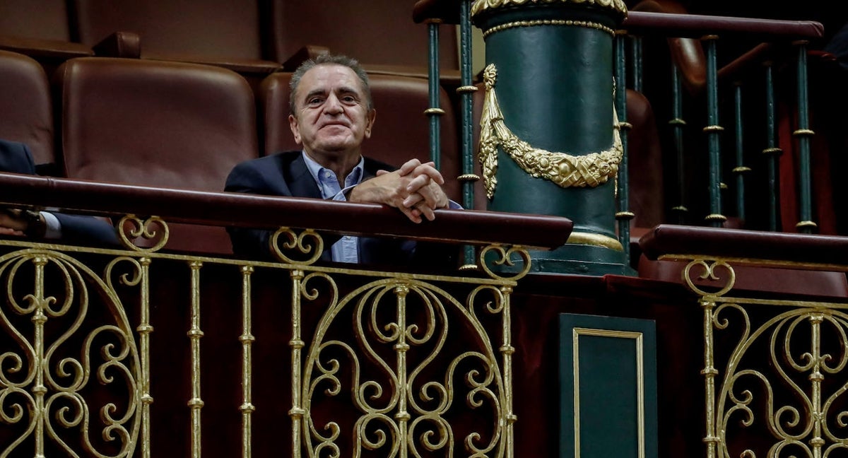 El presidente del Consejo Superior de Deportes, José Manuel Franco, en el Pleno del Congreso.