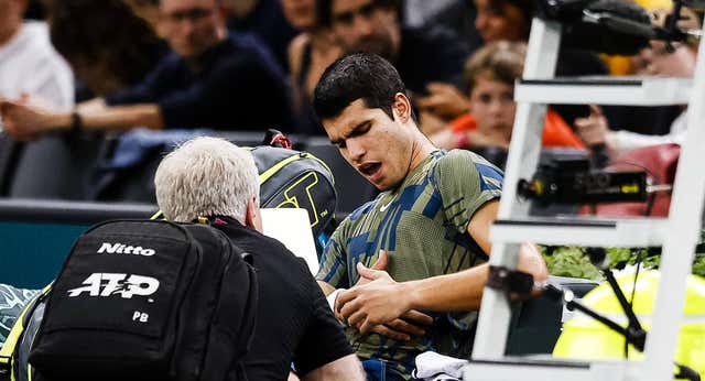 Alcaraz, sobre su lesión: «He preferido parar antes de que fuera peor»