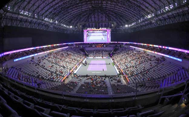 El Dickies Arena durante las WTA Finals.