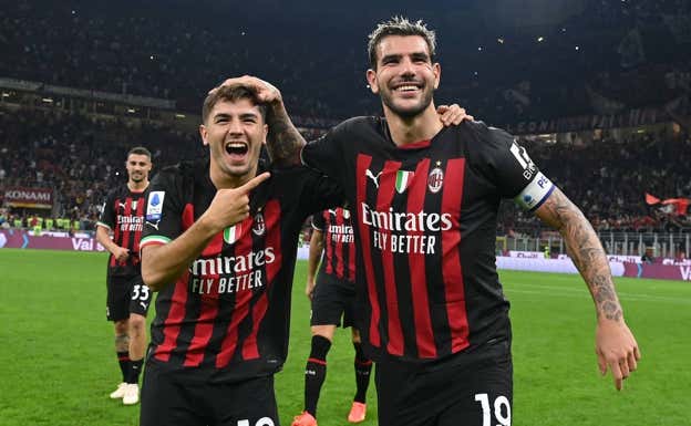 Brahim y Theo Hernández, con pasado en el Real Madrid. Getty Images