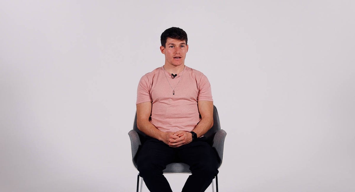 Fran García, durante la entrevista.