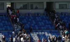 Una falsa alarma provoca la evacuación de Valdebebas en pleno Castilla-Pontevedra