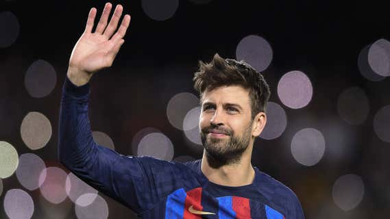 Gerard Piqué, en su despedida del Camp Nou. /GETTY