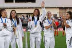 Espectadores de lujo en el Clásico femenino: Florentino, Raúl...