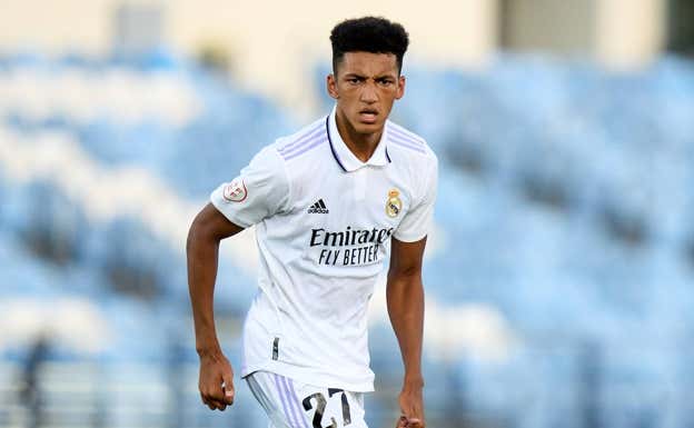 Álvaro Rodríguez, con el Castilla. GETTY