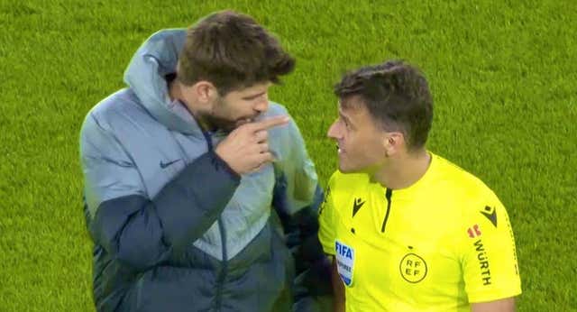Piqué explica el insulto a Gil Manzano: ‘Hay uno que dice la frase, yo no fui…’