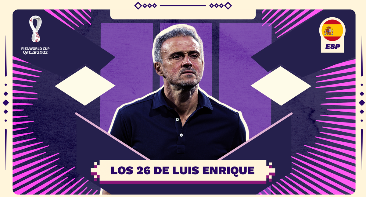 Los 26 de Luis Enrique en el Mundial de Catar.