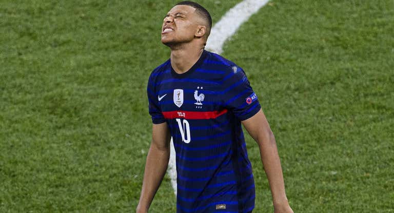 Mbappé, tras su fallo en la tanda de penaltis en la Eurocopa 2020.