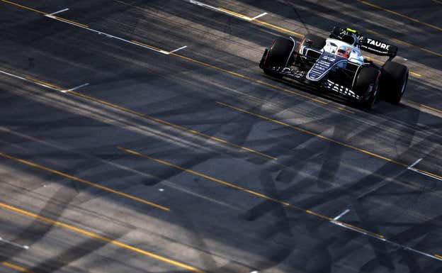 Tsunoda durante el GP de Brasil de este domingo.  GETTY