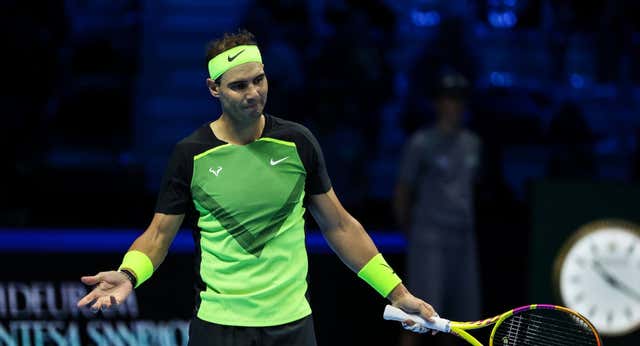 Entrenarse no es competir: Nadal choca con la realidad en las ATP Finals
