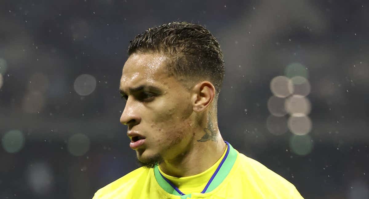 Antony, en un partido reciente con Brasil.