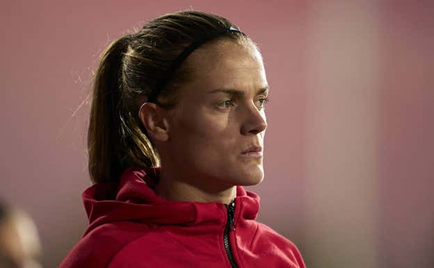 Irene Paredes, durante la concentración de la Selección para jugar con Hungría y Ucrania.  Getty Images