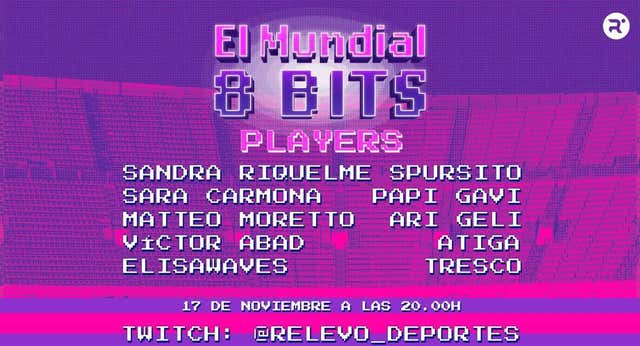Relevo organiza el Mundial 8 Bits: la competición de videojuegos entre streamers y periodistas