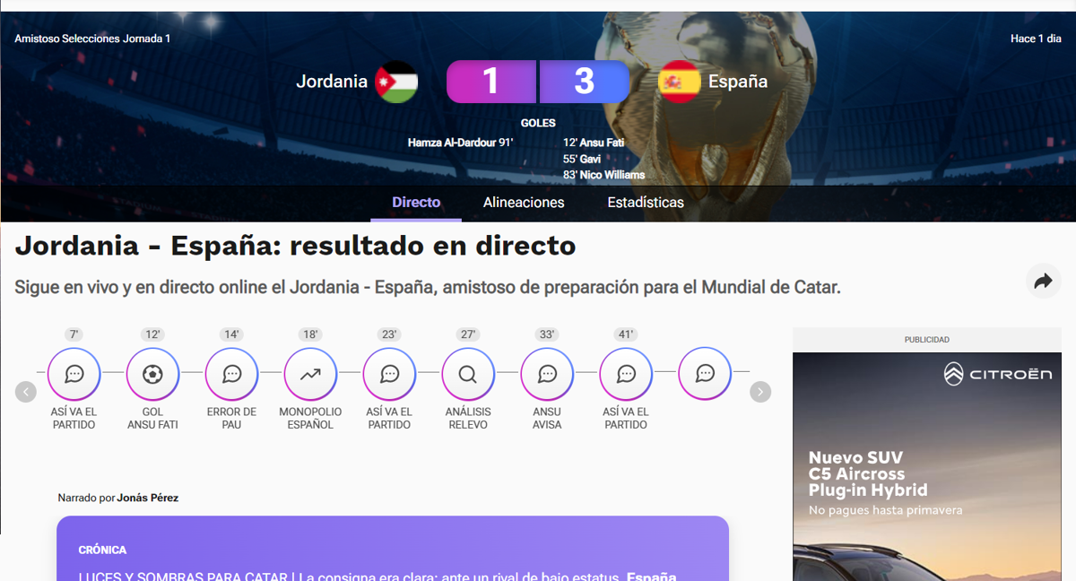Nuevos directos de Relevo.