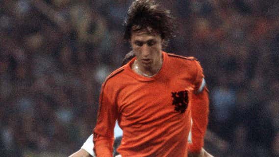 Johan Cruyff, con la selección holandesa./GETTY