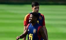 Ansu Fati recoge el guante de Luis Enrique y se pone trabajo extra