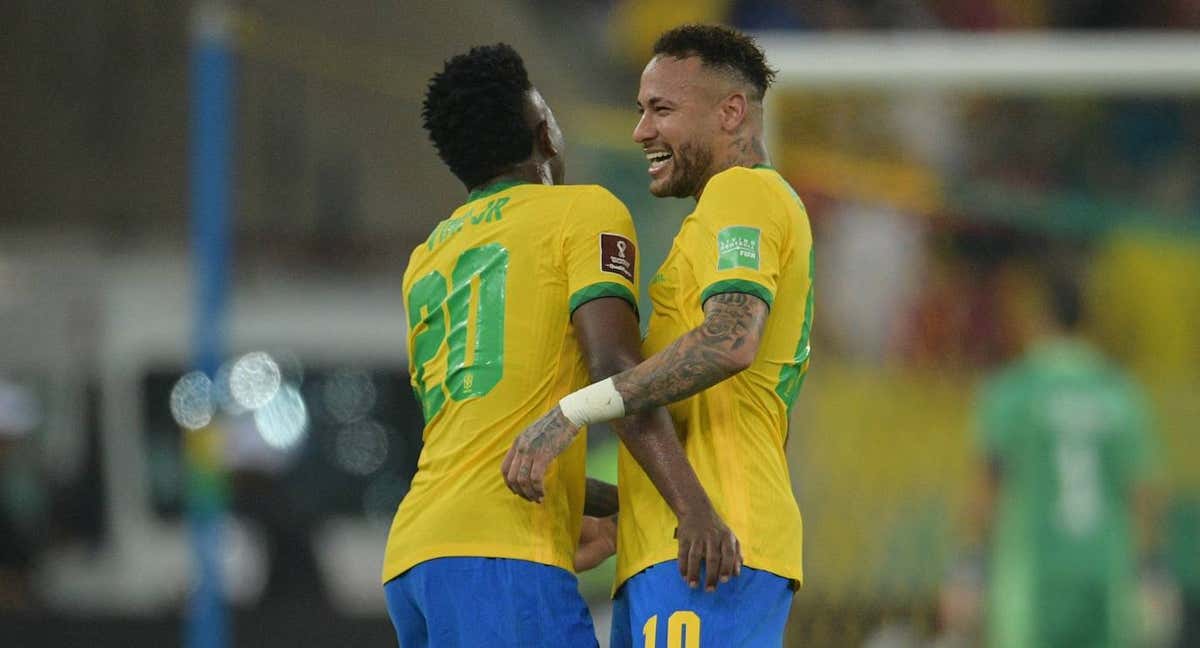 Neymar y Vinicius forman una pareja clave /Getty