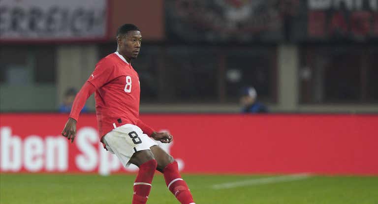 Alaba, con la selección de Austria.