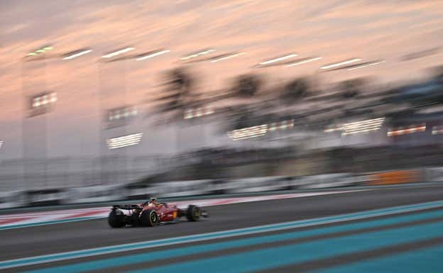 Carlos Sainz, en el GP de Abu Dhabi 2022 de F1.  Getty Images